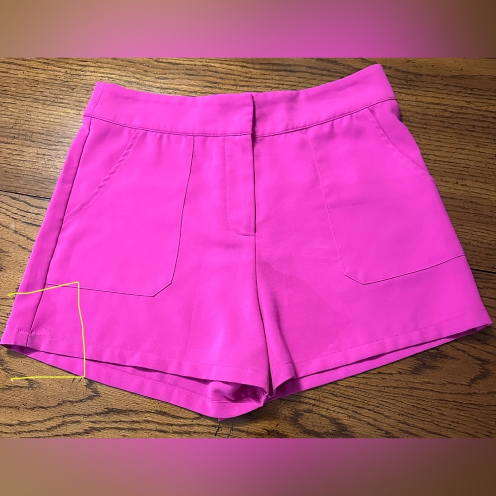 TCEC Pink High Waist Shorts, Size Large